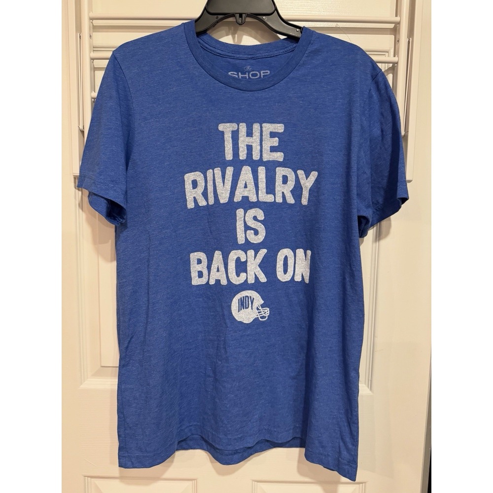 NWOT The Shop Indy Indianapolis Colts Blue Tshirt Large NFL Football